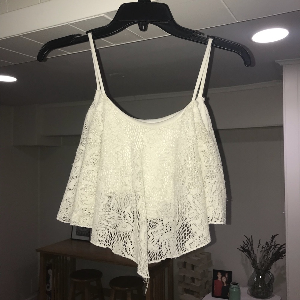 Lace crop top